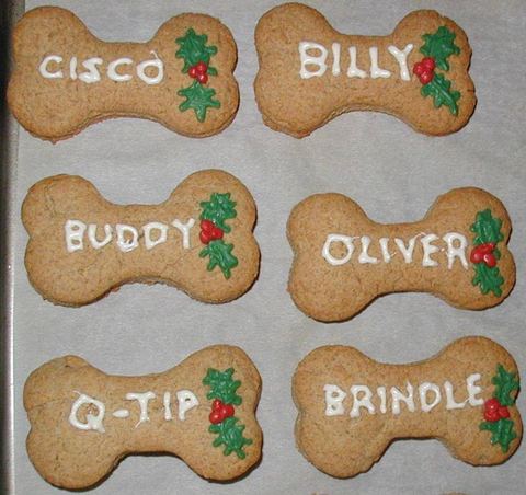Christmas Dog Biscuits — handmade cookies