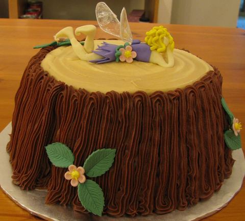 Fairy on a Tree Stump — handmade cakes