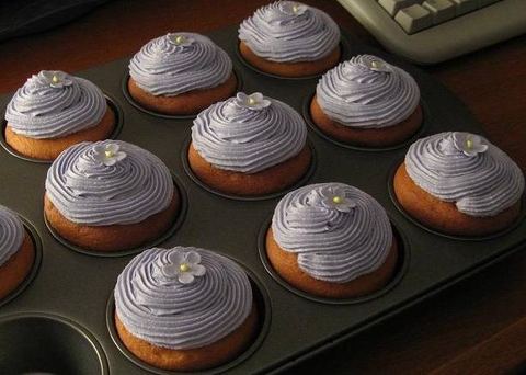 Violets — handmade cupcakes