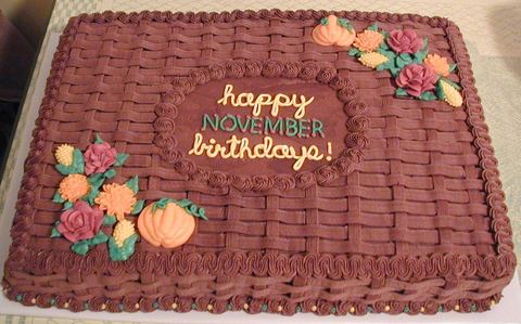 Fall Half Sheet — handmade cakes