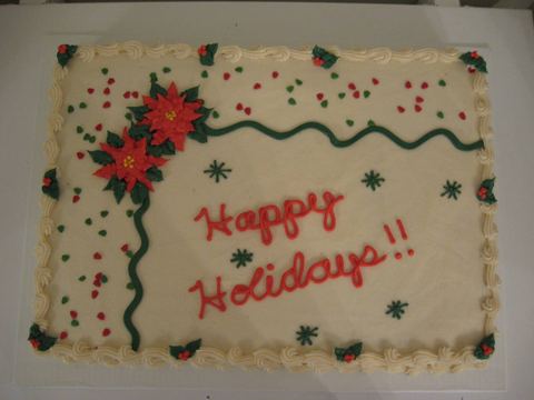 Happy Holidays!!  — handmade cakes