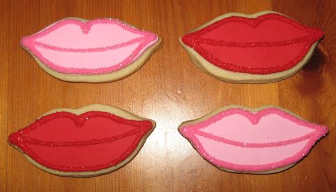 Lips — handmade cookies