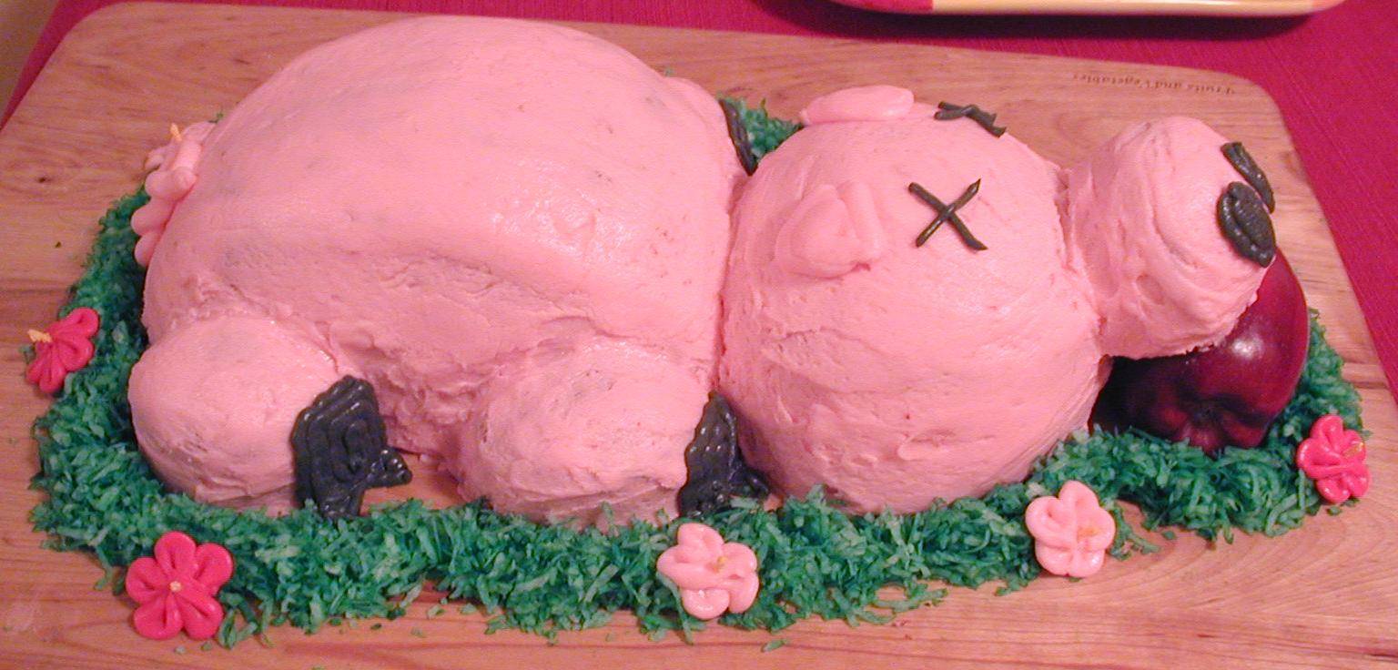 Luau Pig — handmade cakes, 3D theme