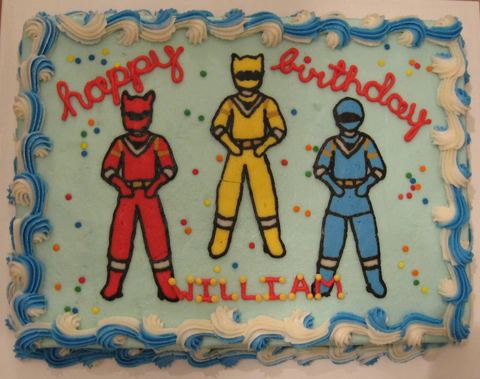 Power Rangers — handmade cakes