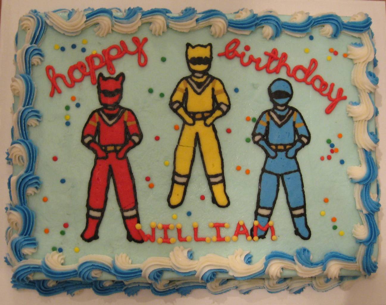 Power Rangers — handmade cakes, birthday theme