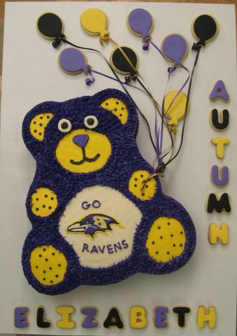 Ravens Baby Shower — handmade cakes