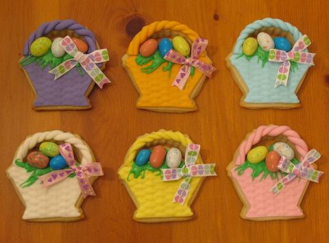 Easter Baskets — handmade cookies