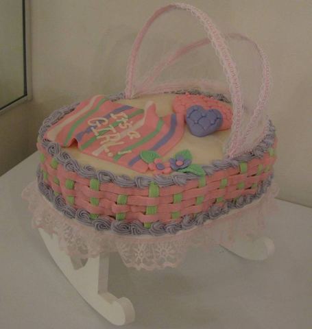 Baby Bassinet — handmade cakes