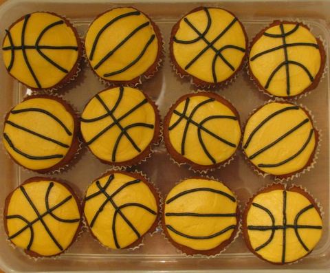 Basketball Cupcakes — handmade cupcakes