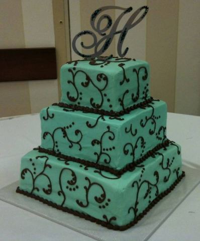 Brown and Blue — handmade cakes