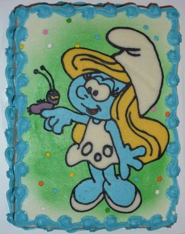 Smurfette — handmade cakes