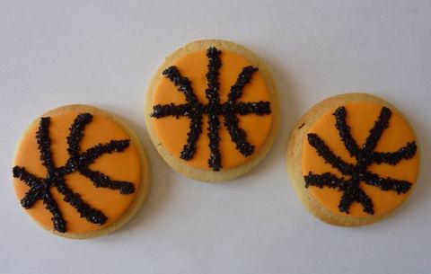 Basketball Cookies — handmade cookies