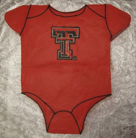 Texas Tech Onesie — handmade cakes
