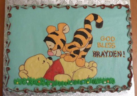 Pooh and Tigger — handmade cakes