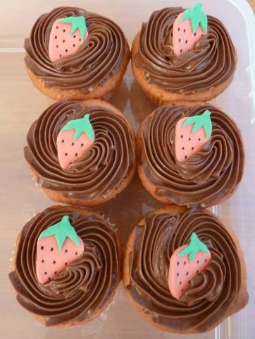 Chocolate Strawberry Cupcakes — handmade cupcakes