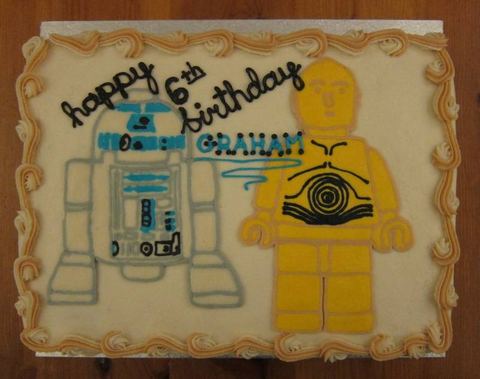 R2D2 and C3PO — handmade cakes