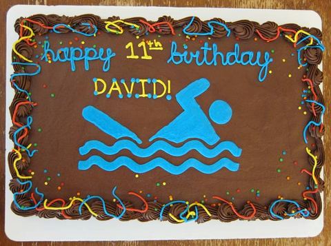 Birthday Swim — handmade cakes