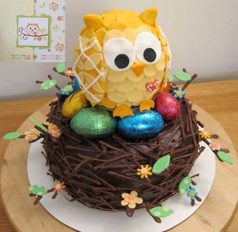 Owl Baby Shower — handmade cakes