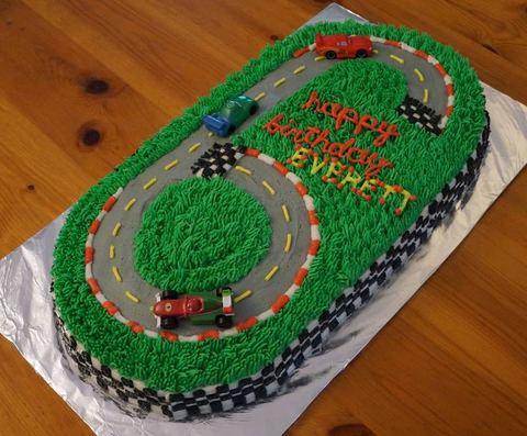 Cars Race Track #6 — handmade cakes